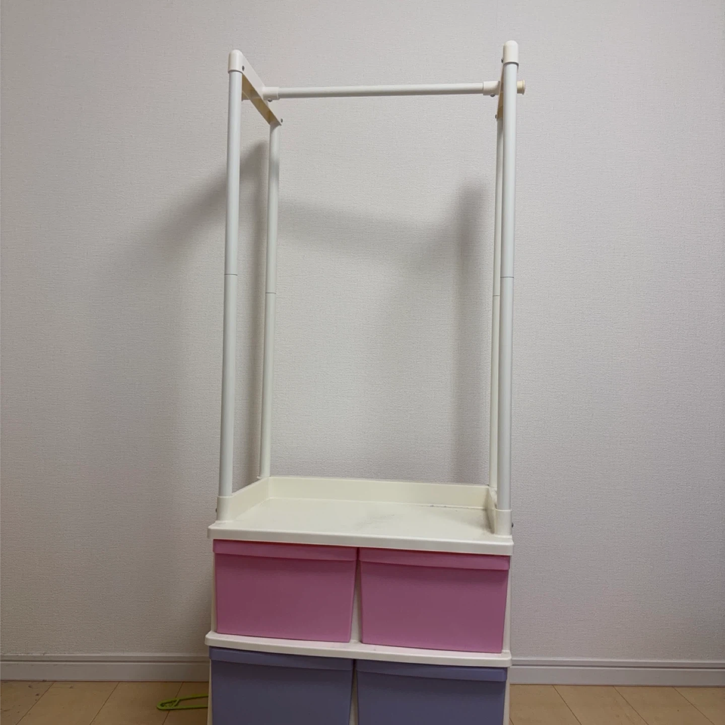 キッズ ハンガーラック 収納ケース付き