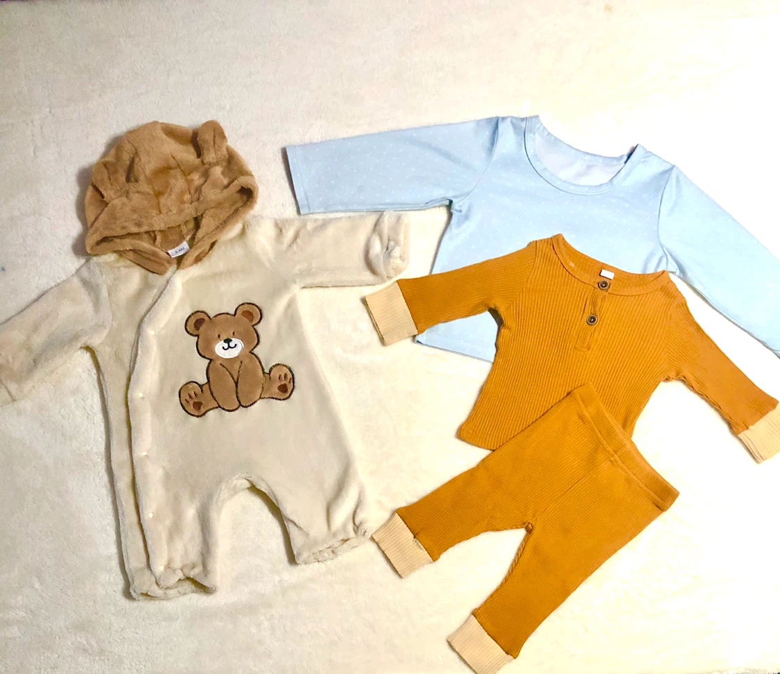 👶✨ベビー服4点セット くま耳カバーオール等🌟✨
