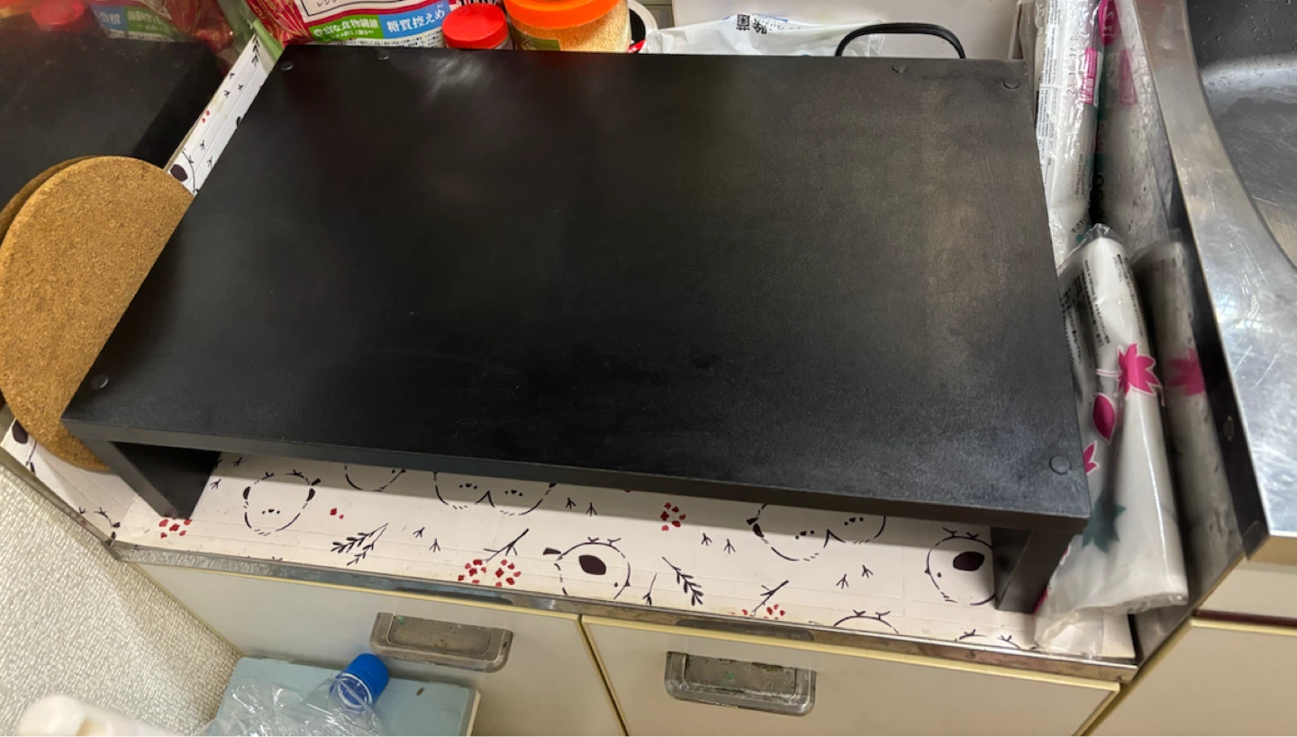 山善 IHクッキングヒーター専用台 IHW-5232(BK)の写真2枚目