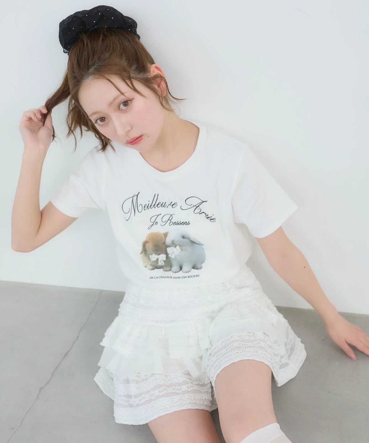 MAJESTIC LEGON Fluffy friends Tシャツ マジェスティックレゴン