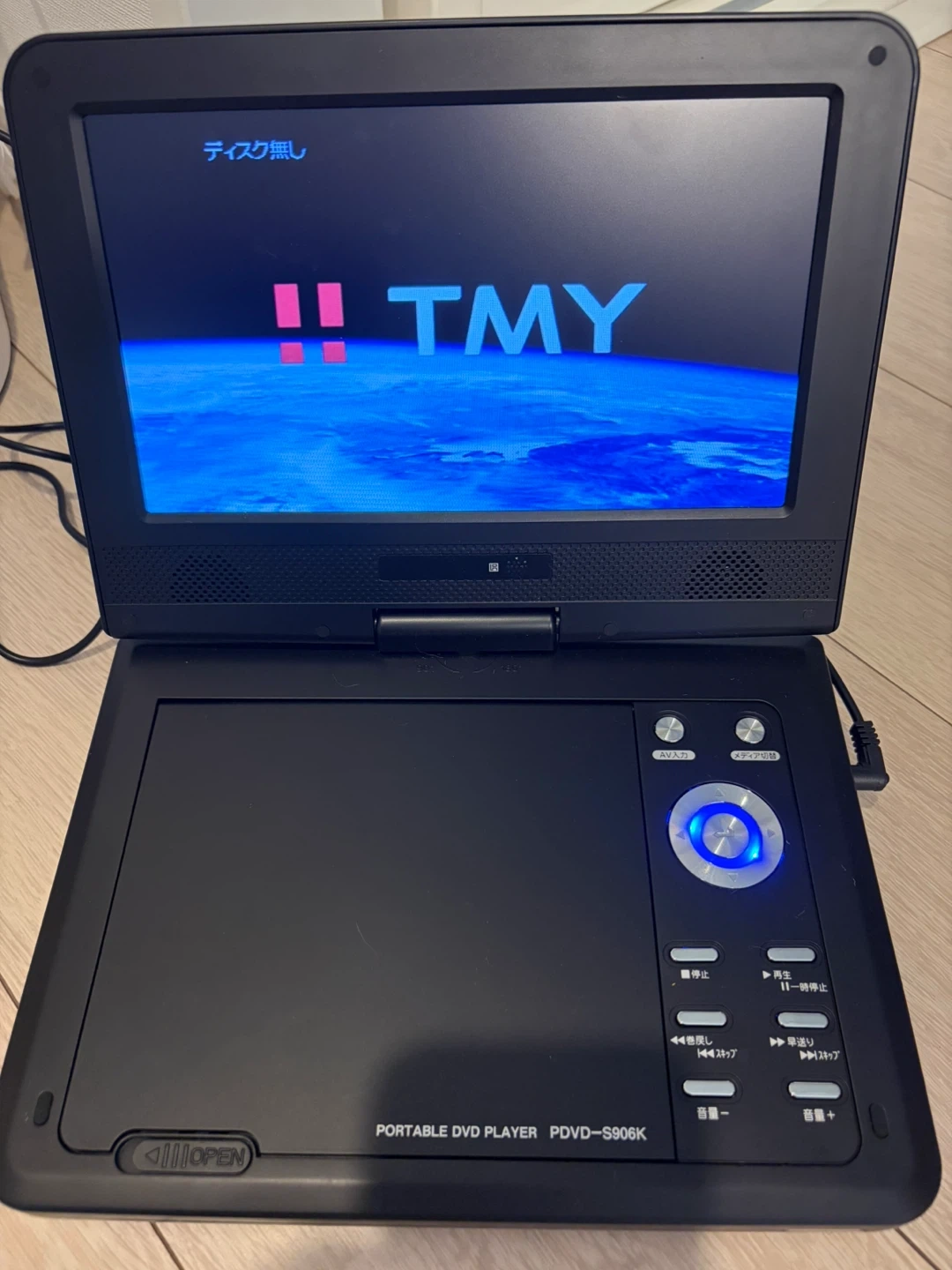 TMY ポータブルDVDプレーヤー PDVD-S906K