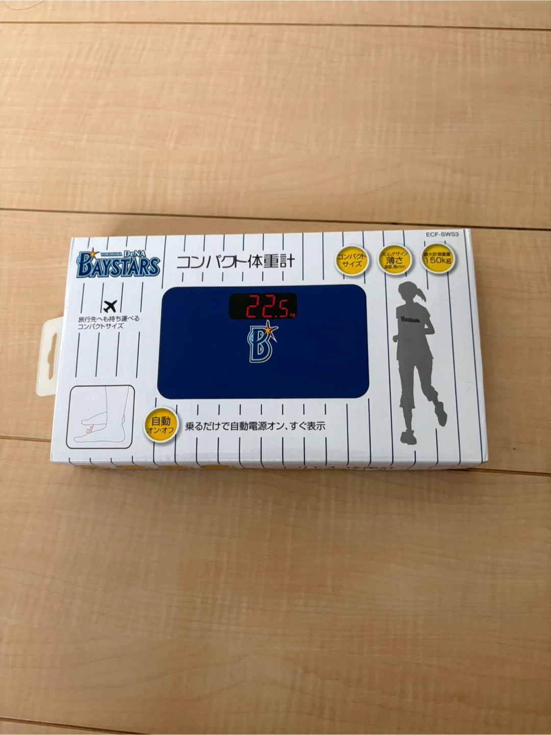 横浜DeNAベイスターズ コンパクト体重計 ECF-SWS3