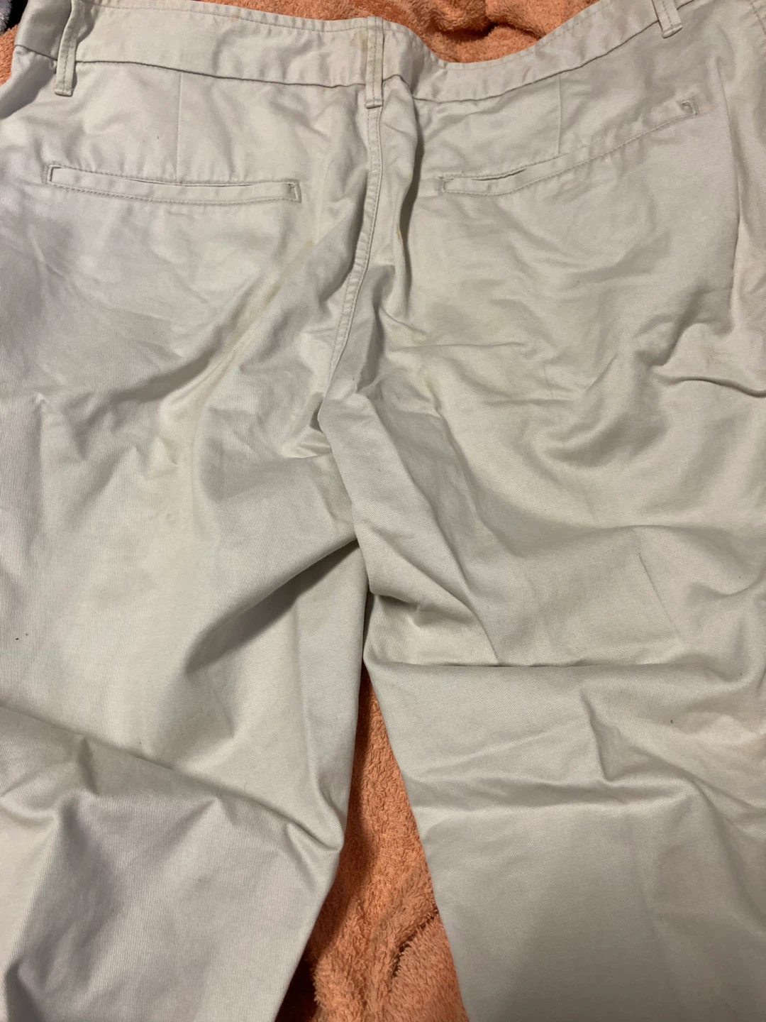 ギャップ ベージュ 七分丈チノパンツ Lサイズ他一本計2本の写真2枚目