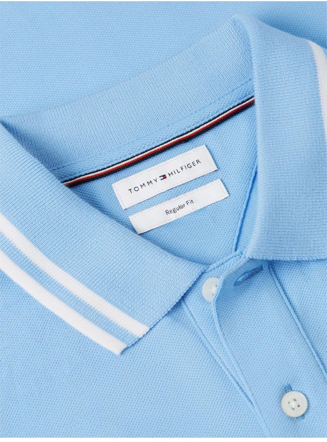 【新品未使用】 TOMMY HILFIGER ナショナルアルゼンチンフラッグポロシャツ Lサイズの写真4枚目