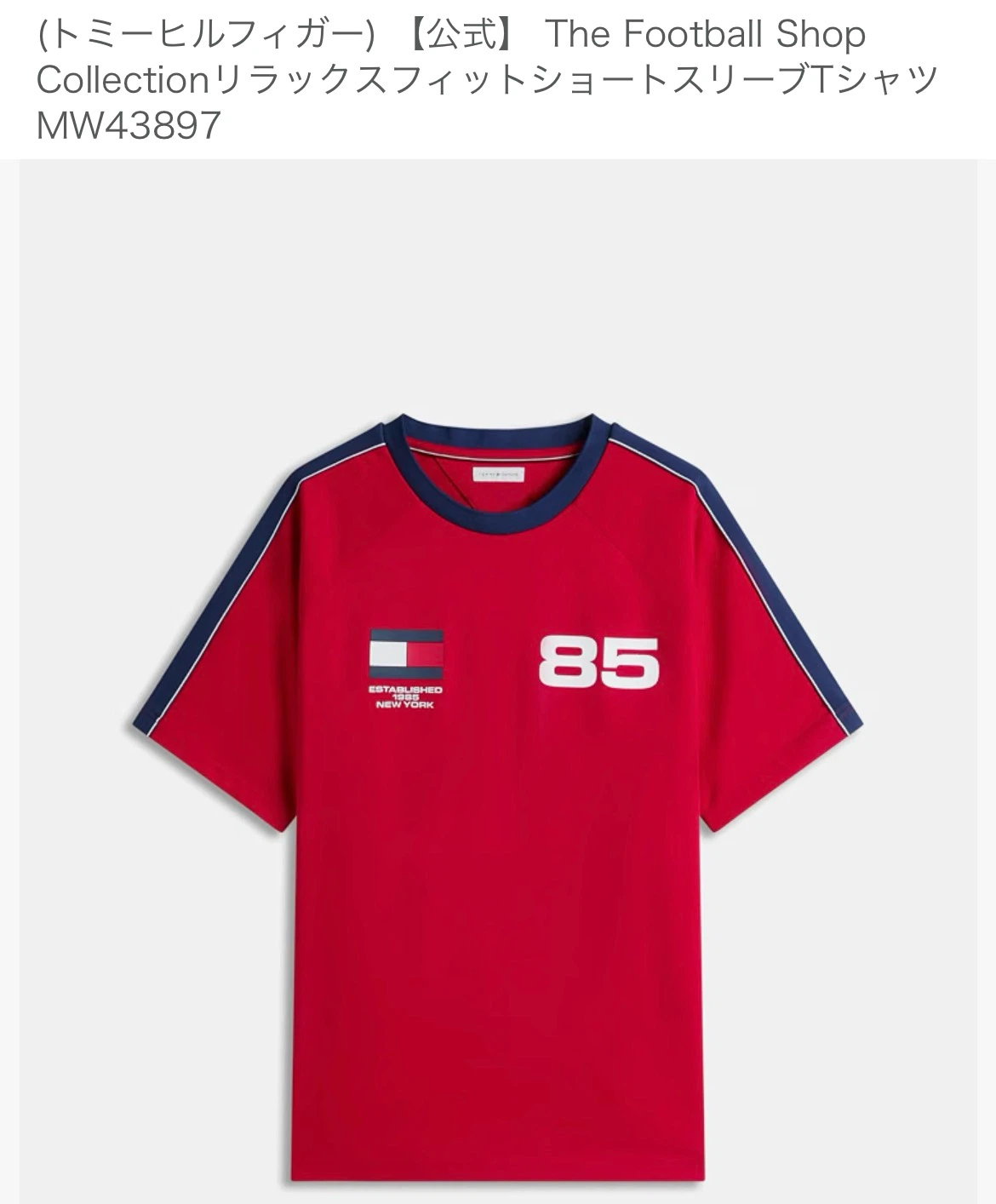 【新品未使用】 TOMMY HILFIGER リラックスフィットショートスリーブTシャツ Lサイズ