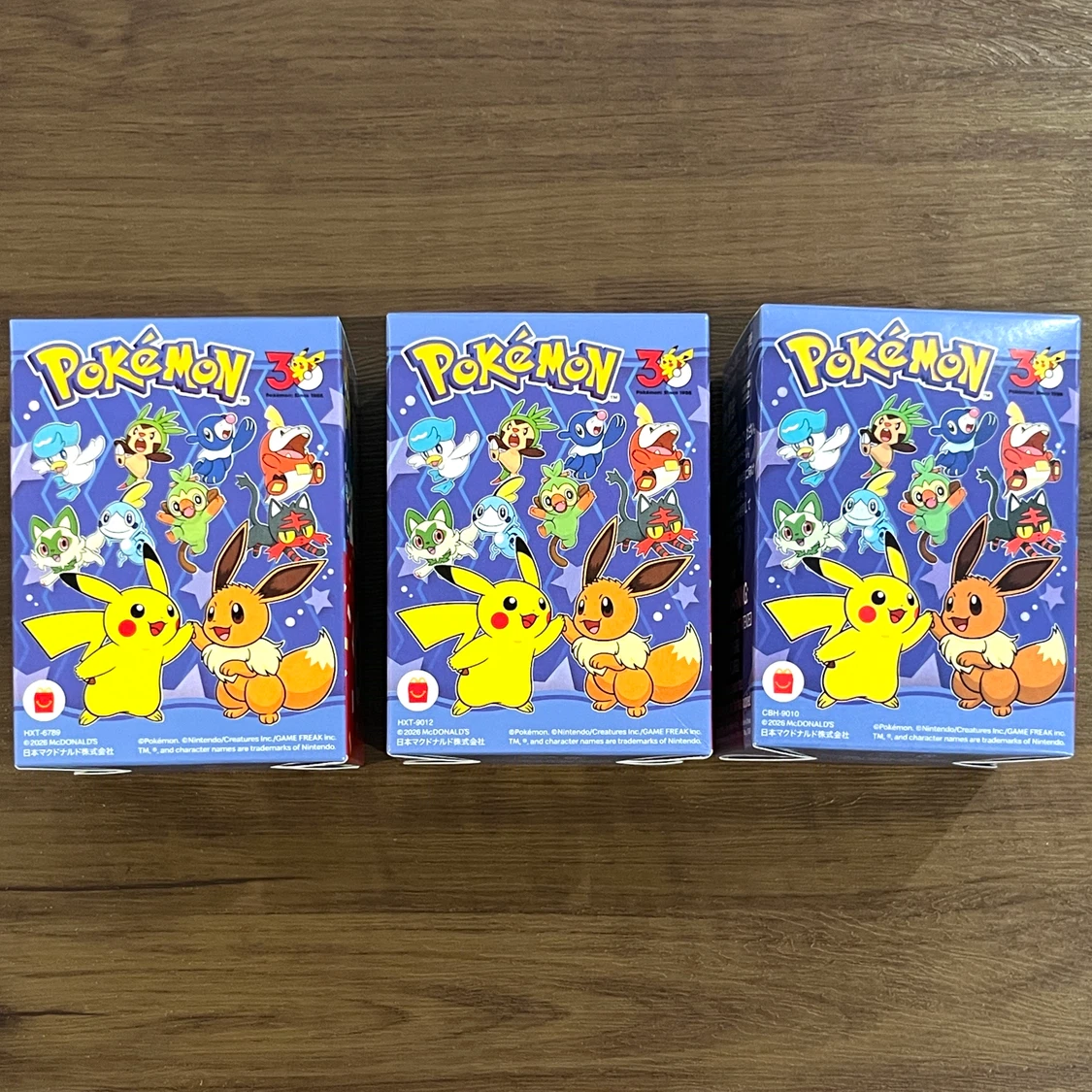 【新品・未使用品】 マクドナルド ハッピーセット ３種セット ポケモン夏マック まとめ売り 限定品の写真2枚目