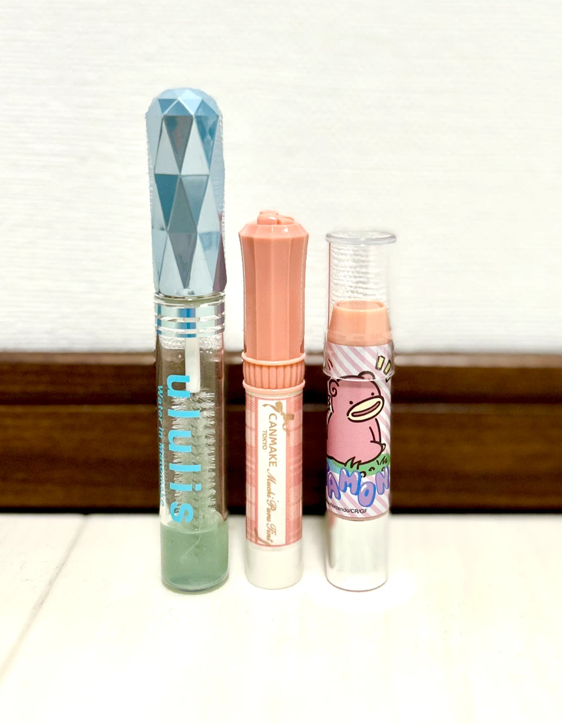 【お試し3点セット】ウルリス マトメイク ／ キャンメイク むちぷるティント ／ レブロン リップスクラブ