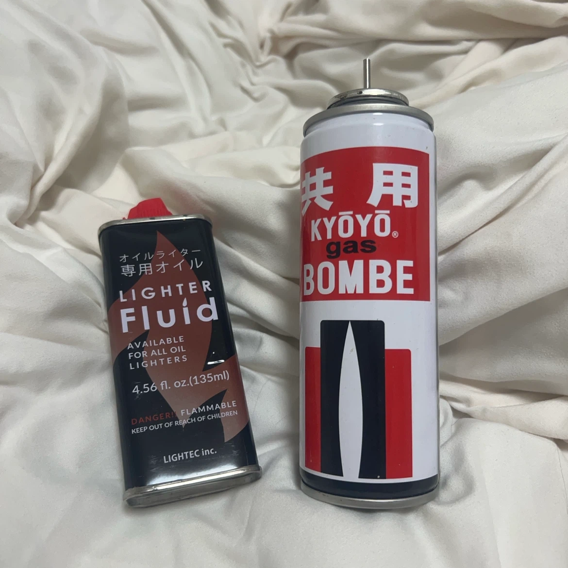 ライター用オイル 135ml & 共用ガスボンベ