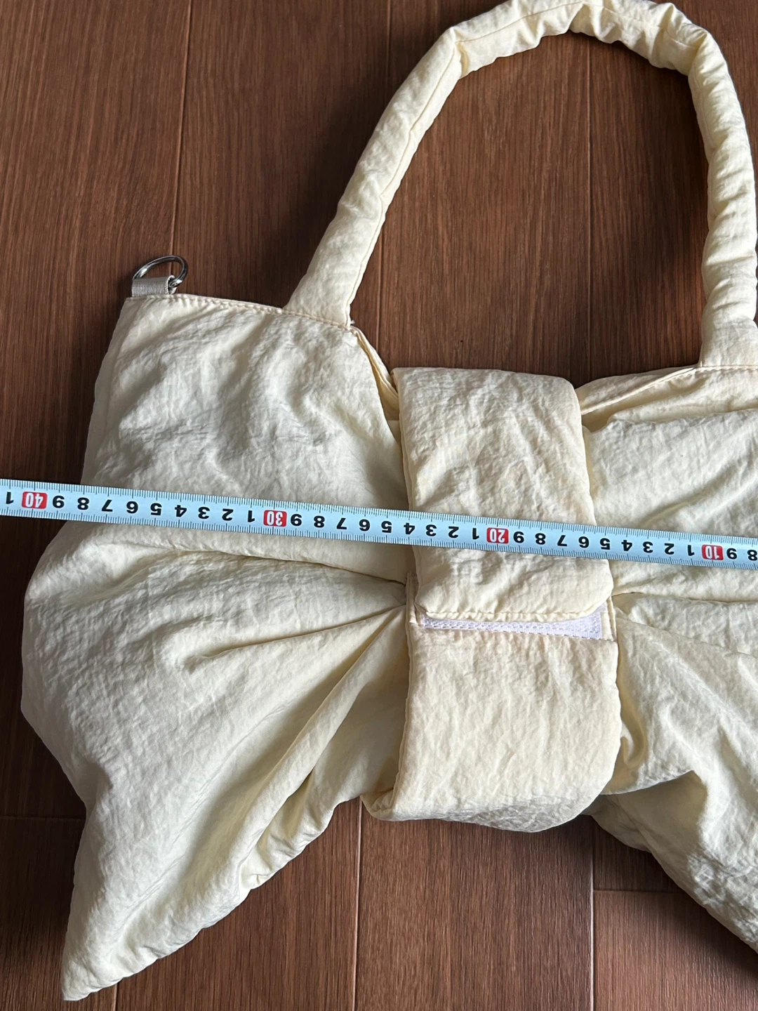 NOROMORO ビッグリボン パデッドバッグ 2way クリームイエローの写真6枚目
