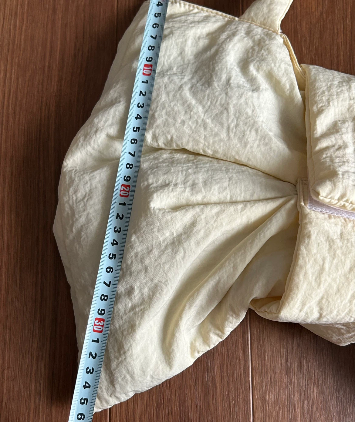 NOROMORO ビッグリボン パデッドバッグ 2way クリームイエローの写真7枚目