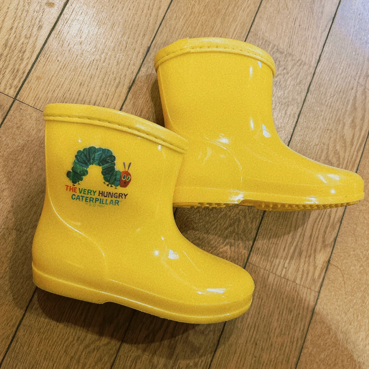 はらぺこあおむし キッズ長靴 15cm イエロー