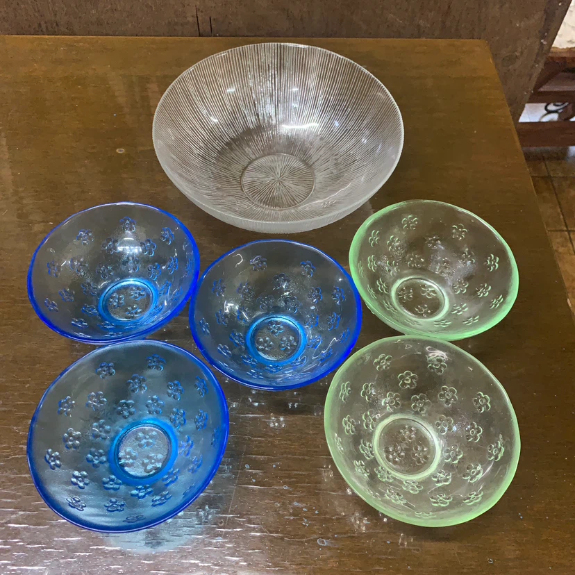 ガラスボウル 6点セット