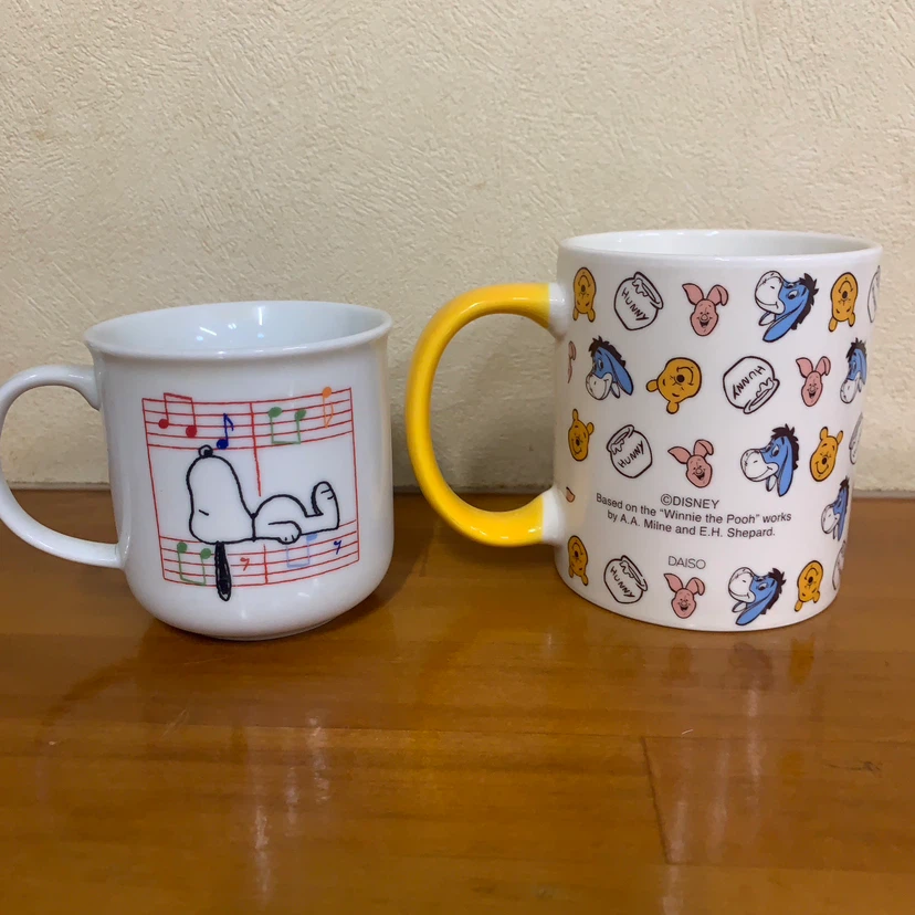 スヌーピー＆プーさん マグカップ 2点セットの写真2枚目