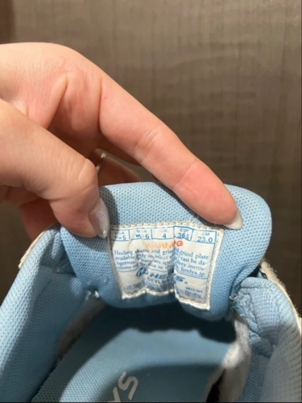 ヒーリーズ ローラースニーカー 23cm 水色の写真4枚目