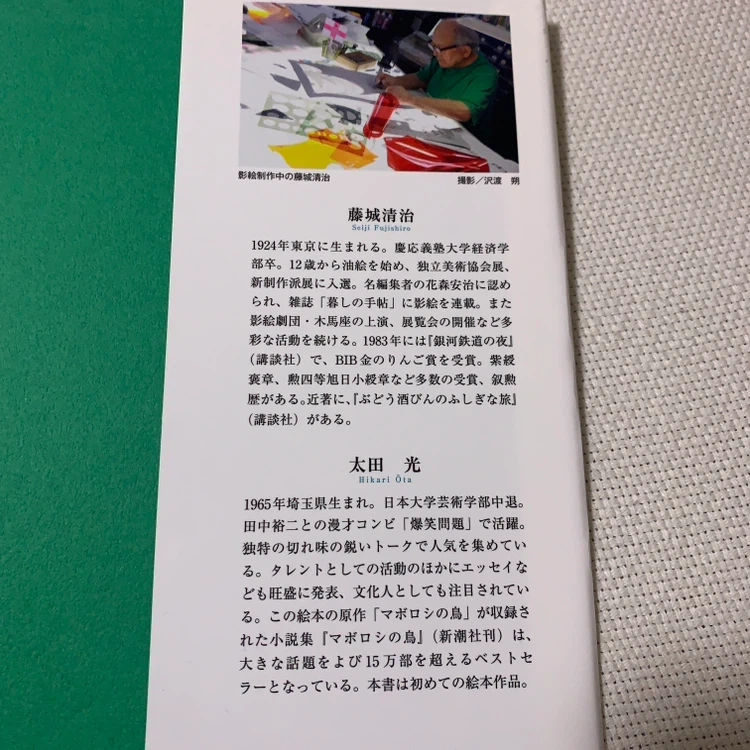 絵本 マボロシの鳥 藤城清治 太田光の写真5枚目