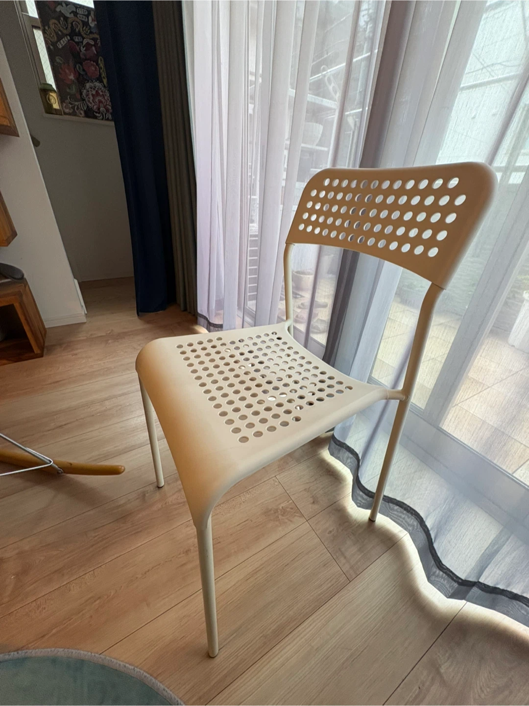 IKEA ダイニング、ガーデニングチェア 椅子 ホワイト