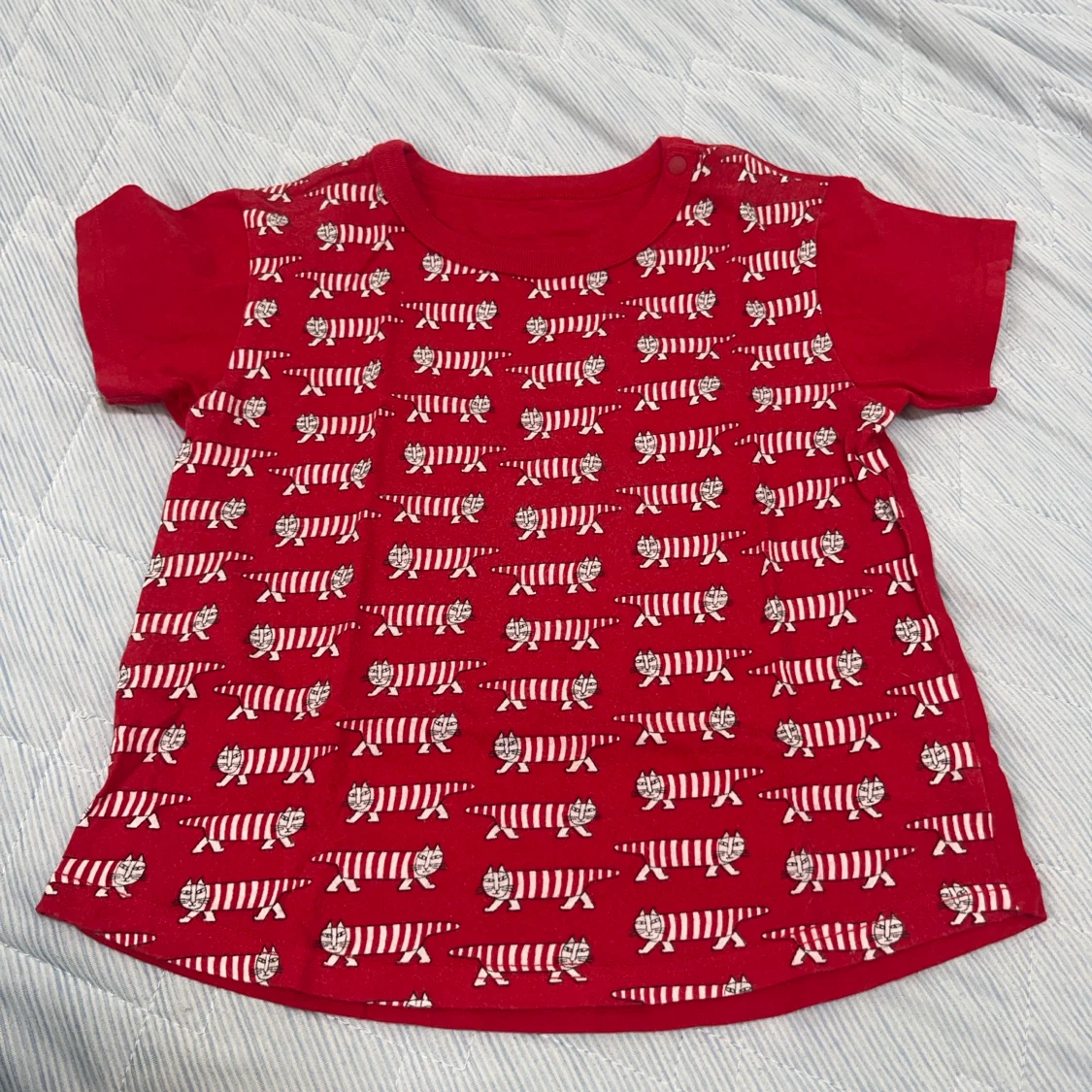リサ・ラーソン 猫柄 Tシャツ レッド
