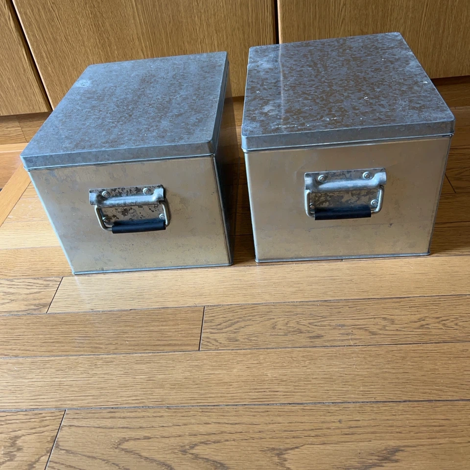 スチール製収納ボックス 2個セット