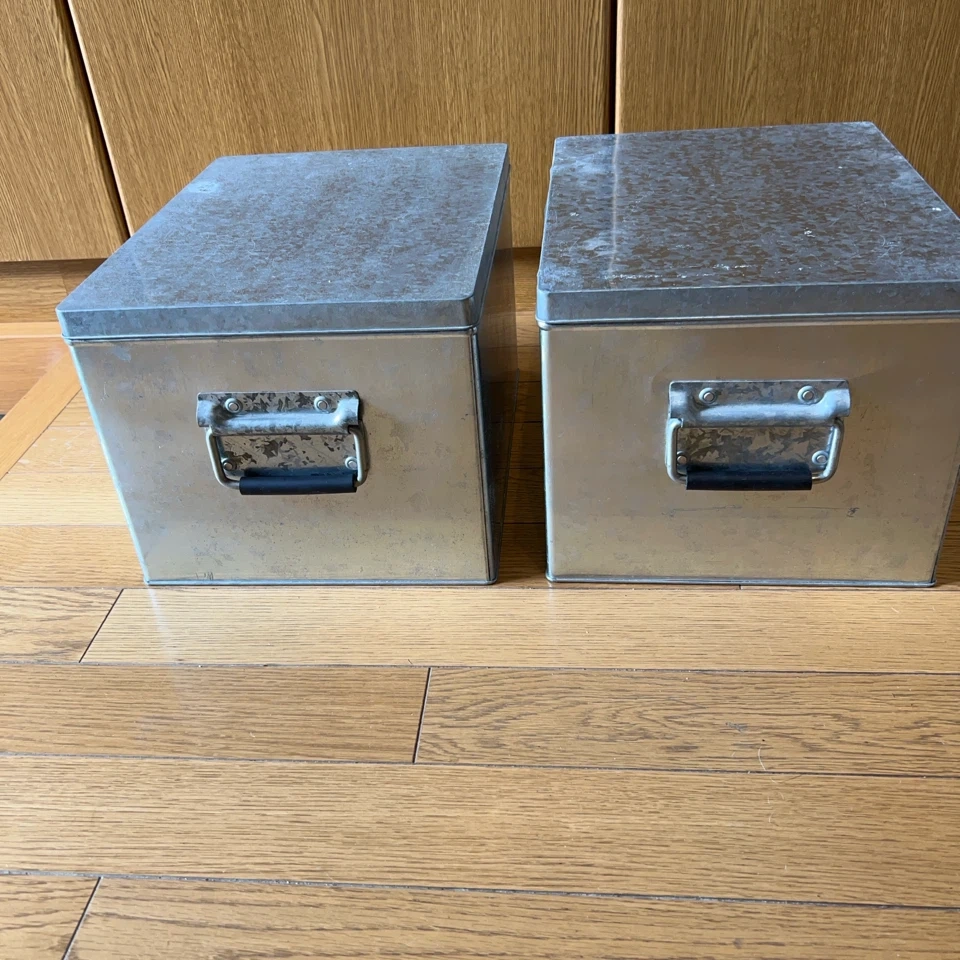 スチール製収納ボックス 2個セットの写真2枚目