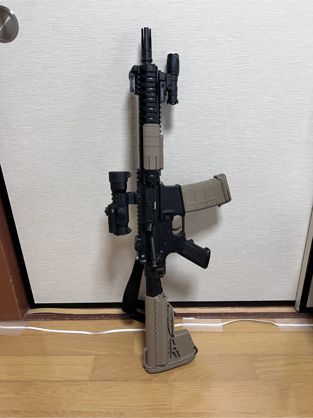 東京マルイ次世代電動ガンM4SOPMOD個人外装カスタム マーク18 MOD1風の写真2枚目