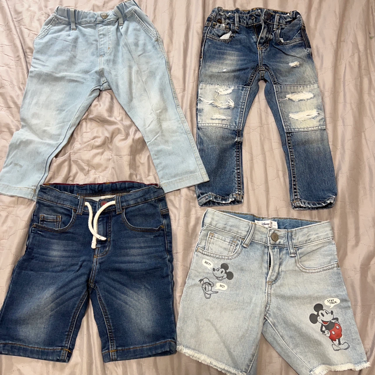 子供用 デニムパンツ 4点セット