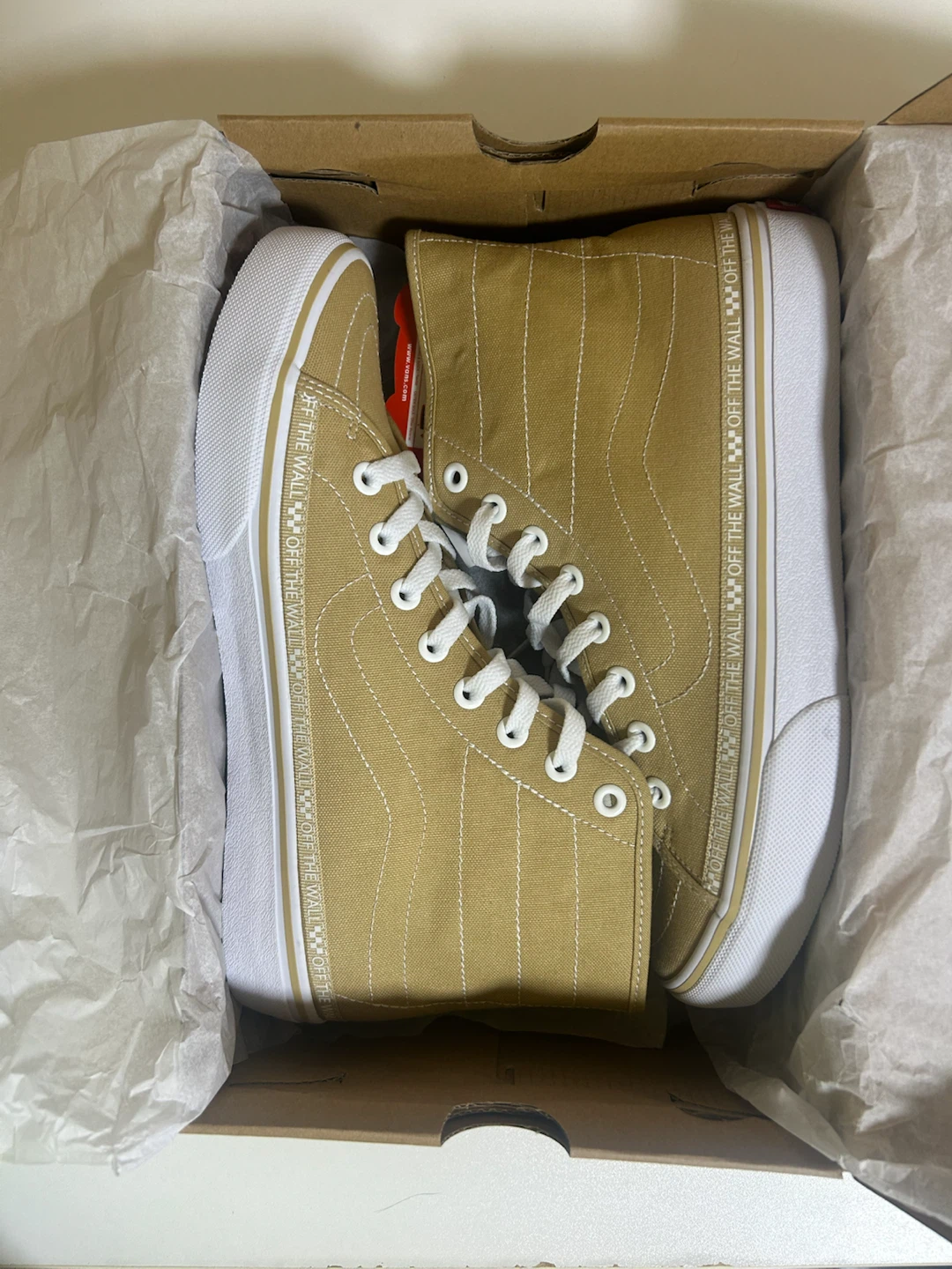 ヴァンズ SK8-HI ベージュ 27.5cmの写真5枚目