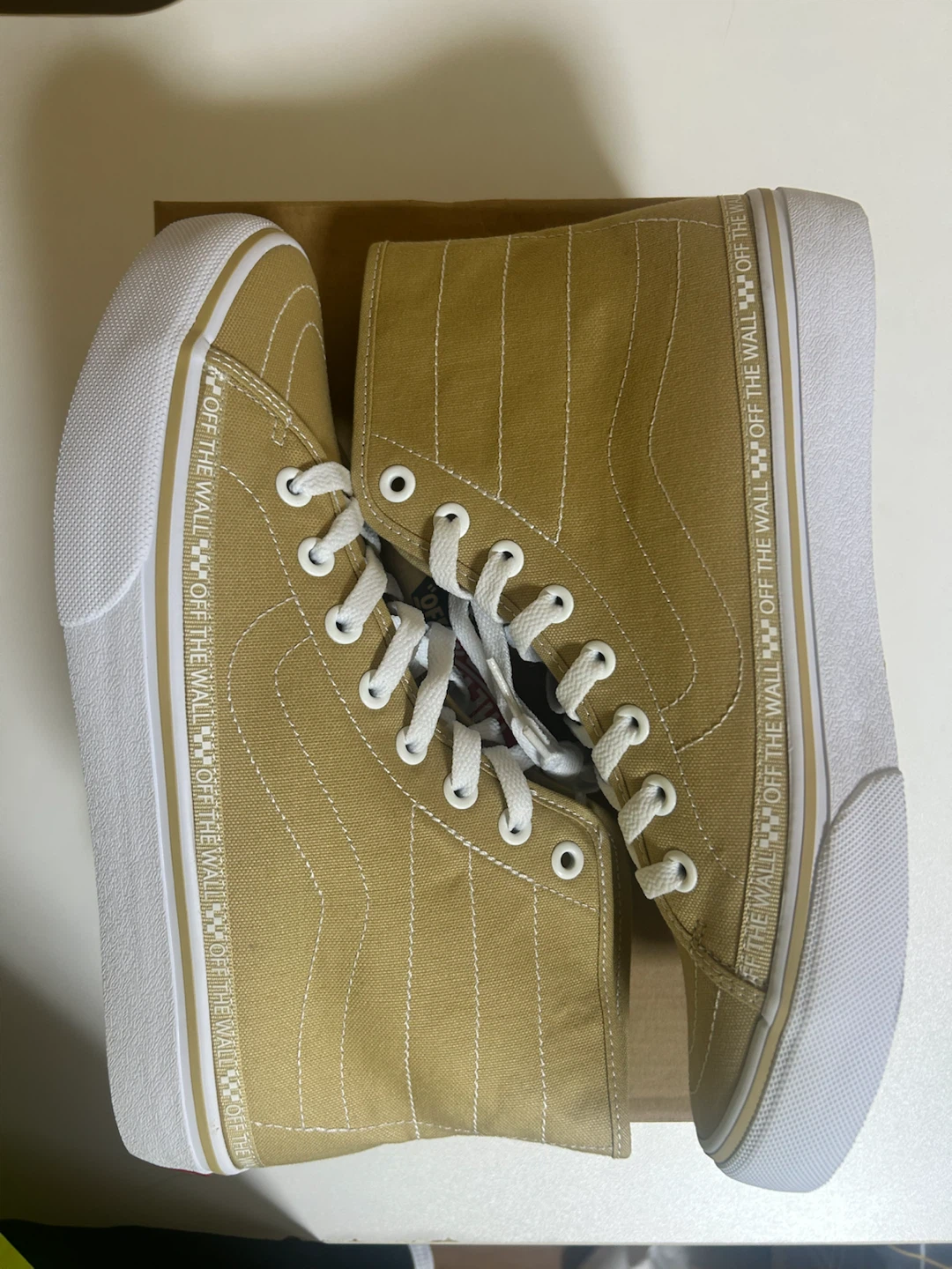 ヴァンズ SK8-HI ベージュ 27.5cmの写真7枚目