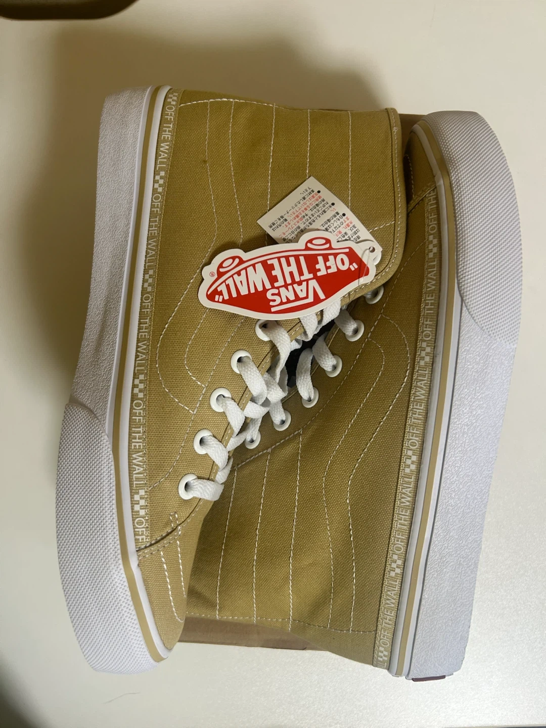 ヴァンズ SK8-HI ベージュ 27.5cmの写真8枚目