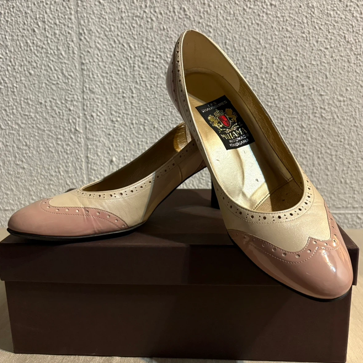 MIHAMA ミハマ パンプス バイカラー 23.5cm