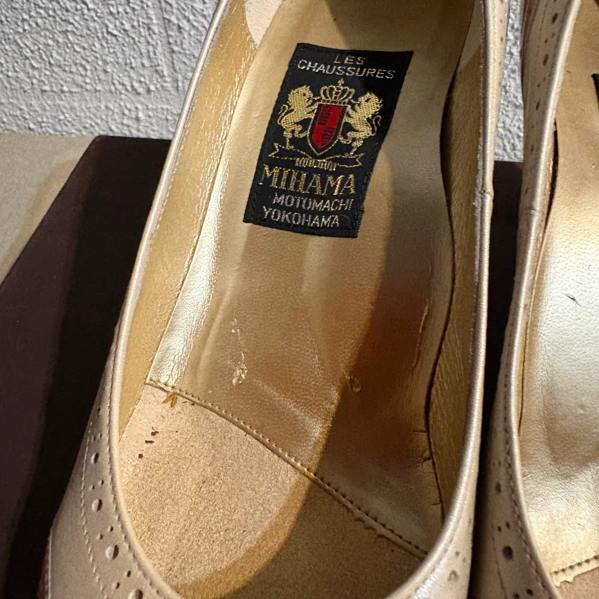 MIHAMA ミハマ パンプス バイカラー 23.5cmの写真6枚目