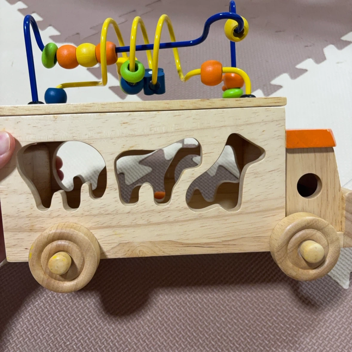 木製 動物パズル プルトイ ルーピングの写真3枚目