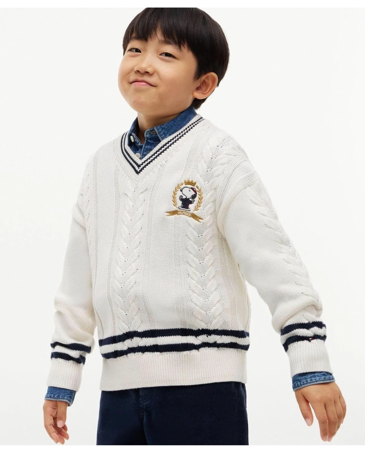 【新品未使用】 TOMMY HILFIGER  ケーブルニット 115サイズの写真3枚目