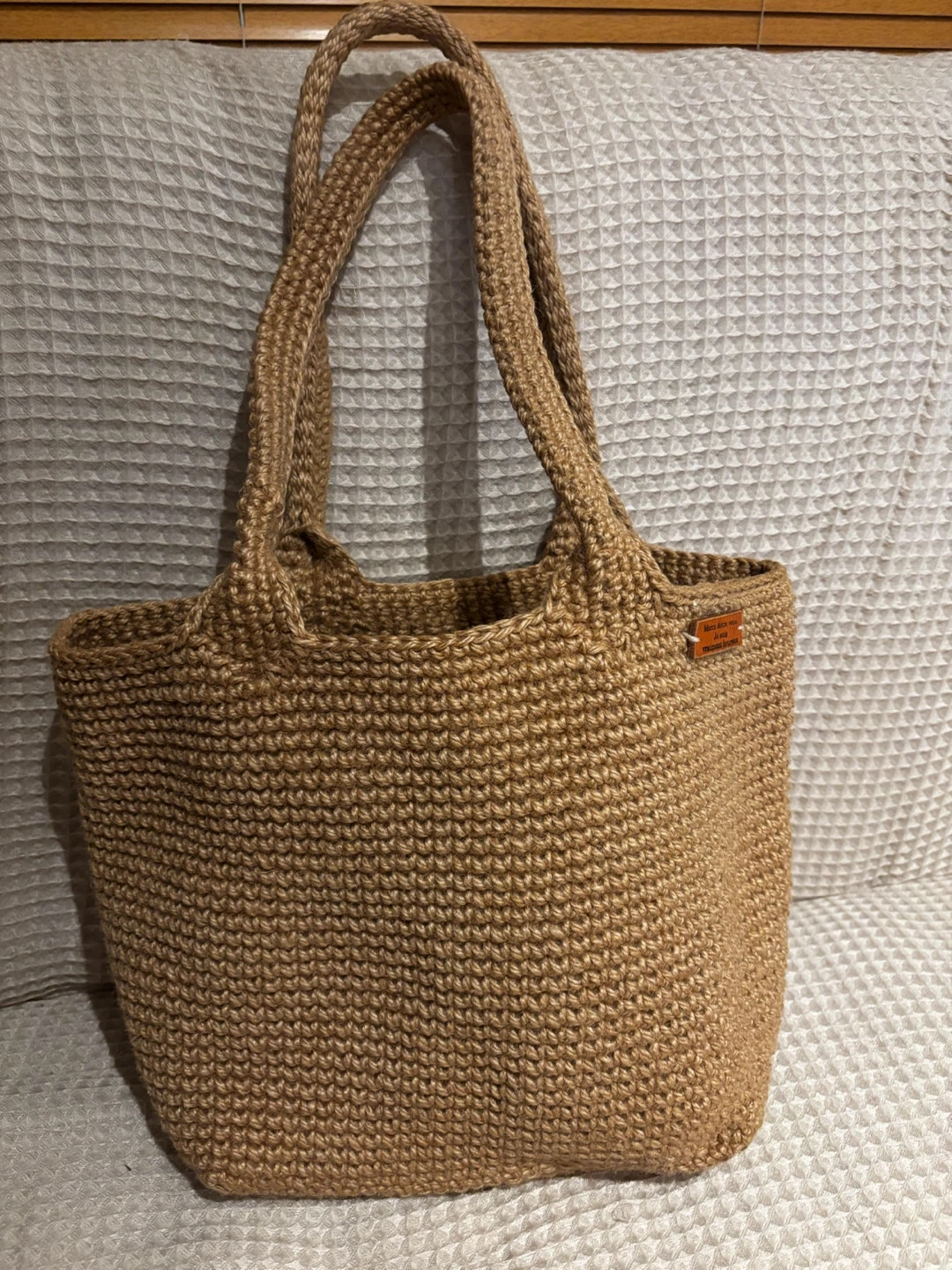 手編み風 トートバッグ ベージュ