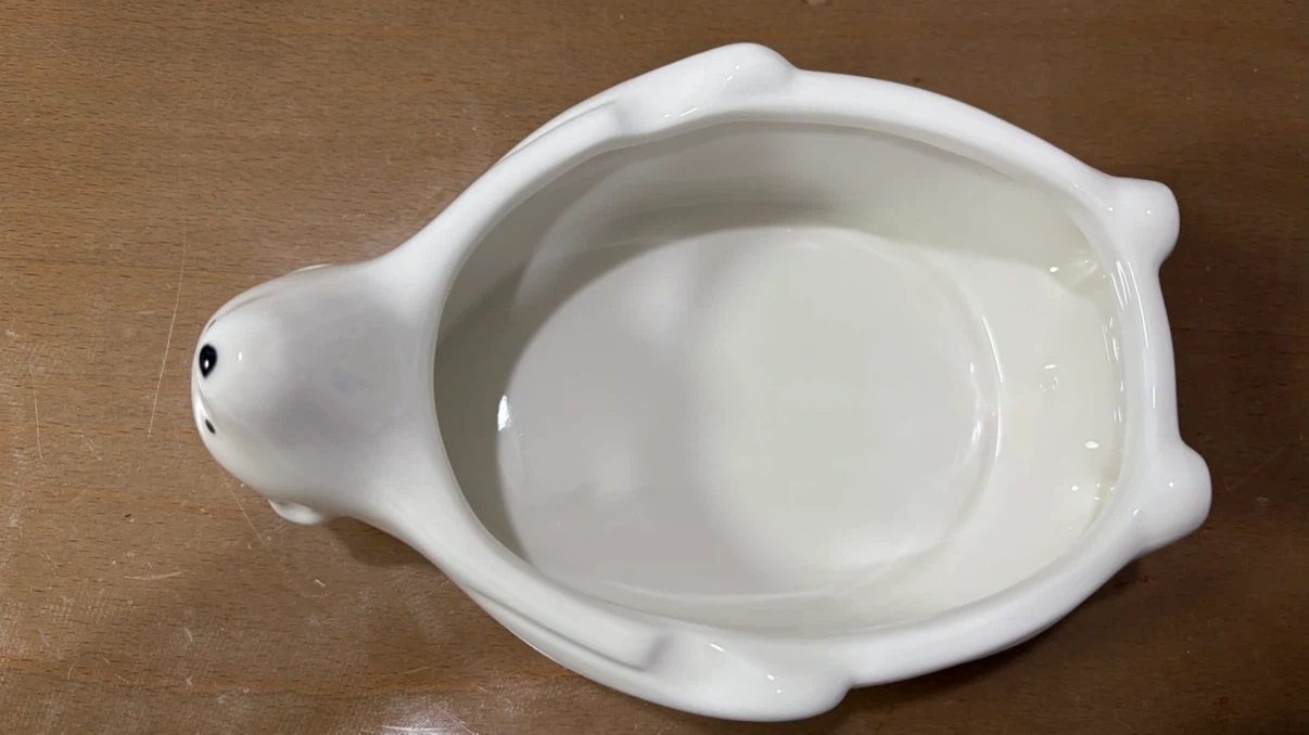 しろくま 陶器製 小物入れ