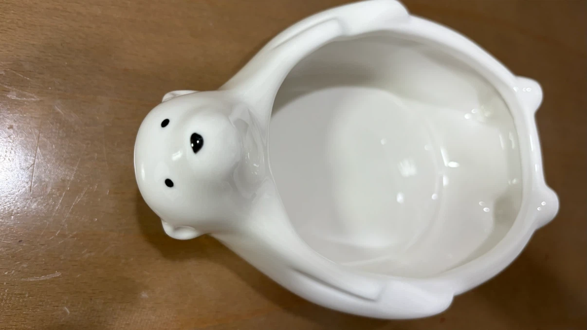 しろくま 陶器製 小物入れの写真2枚目