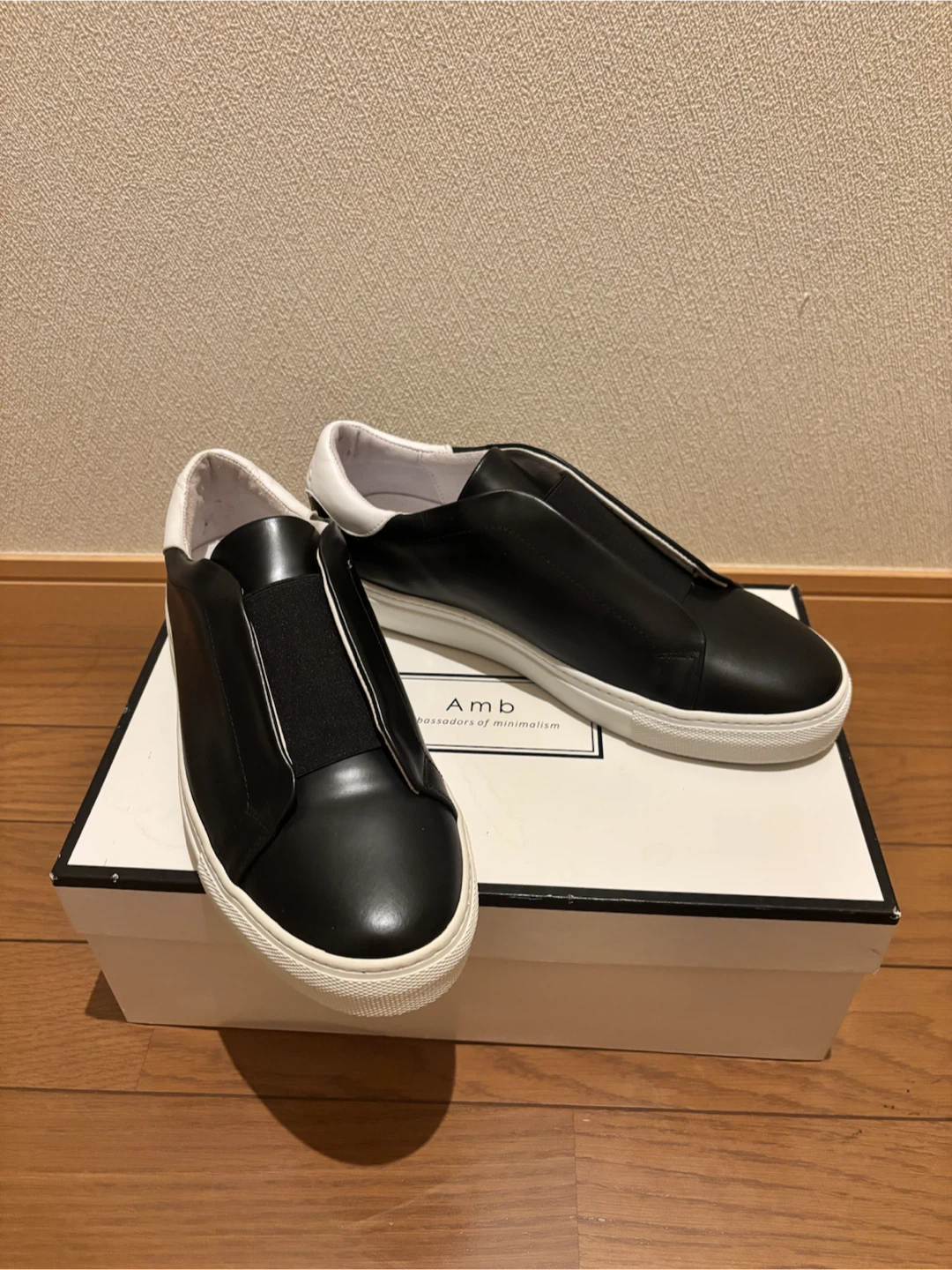 Amb エーエムビー スリッポン ブラック 40