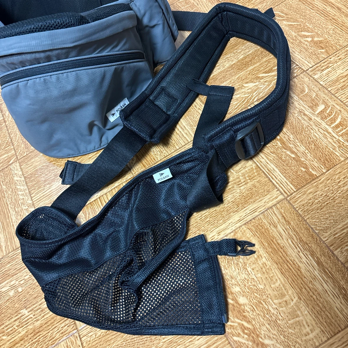POLBAN ヒップシート シングルショルダー グレーの写真4枚目