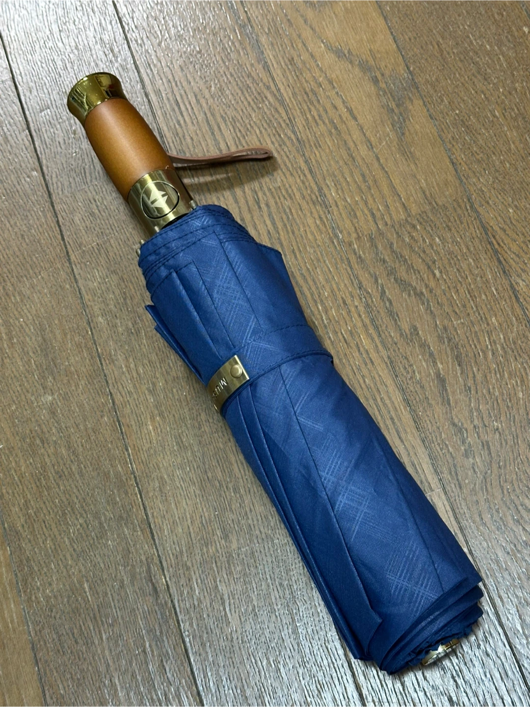 ムサン 自動開閉折りたたみ傘 ネイビー