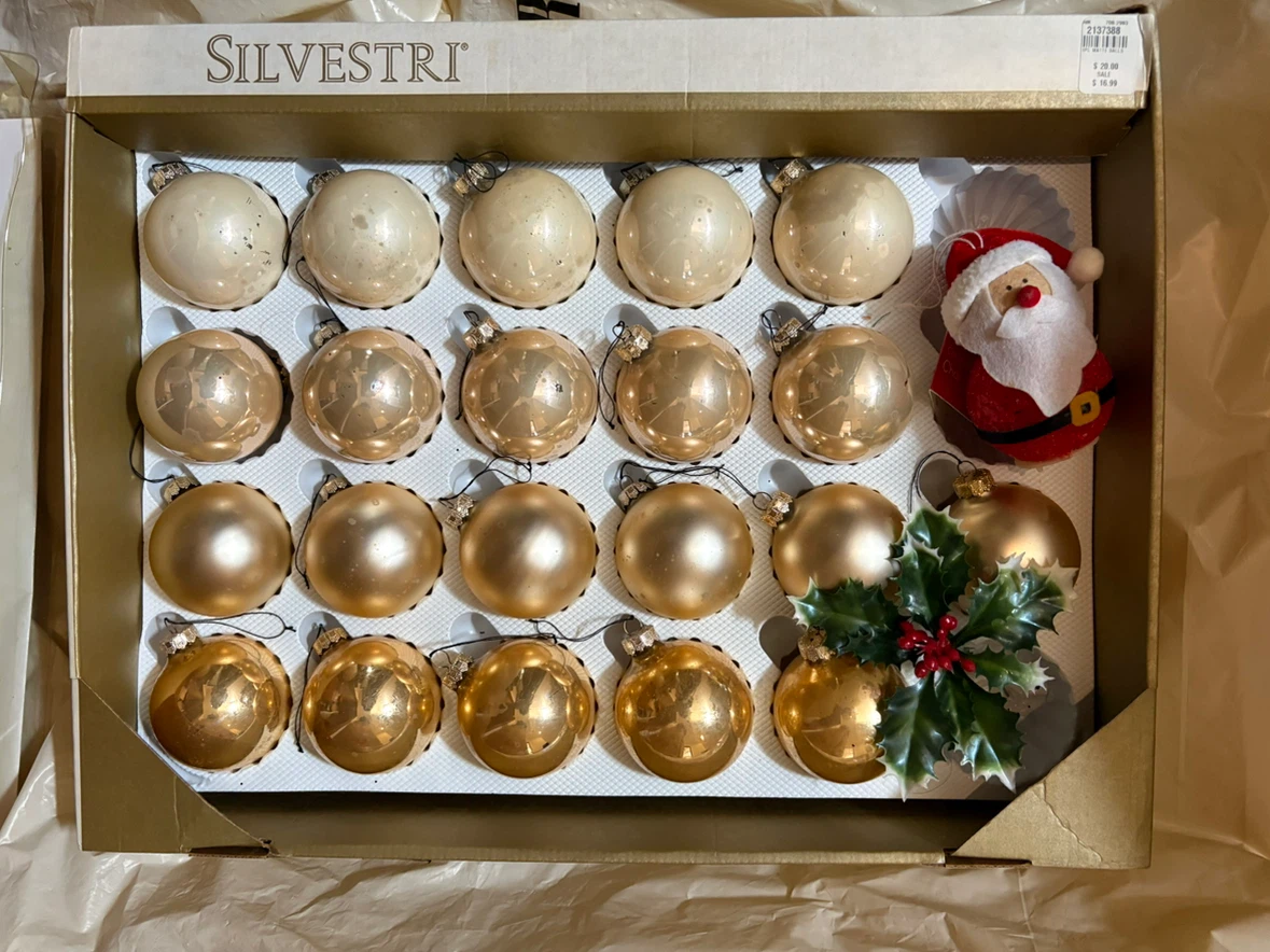 シルベストリ クリスマスオーナメントセット サンタ付き