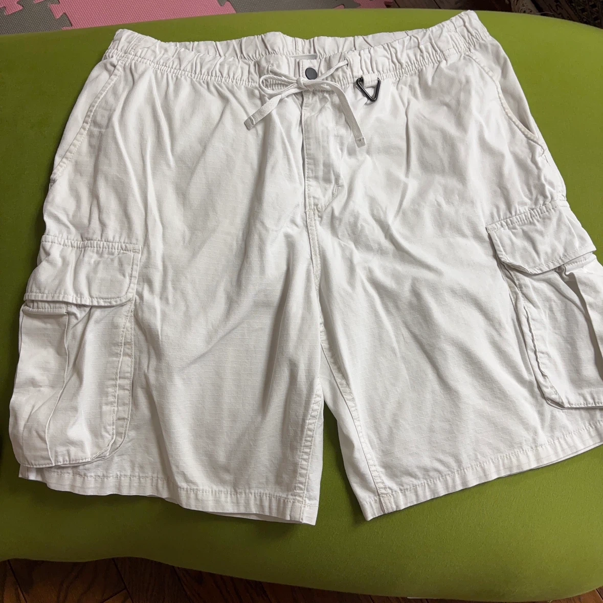 H&Mカーゴショートパンツ 白 XLサイズ
