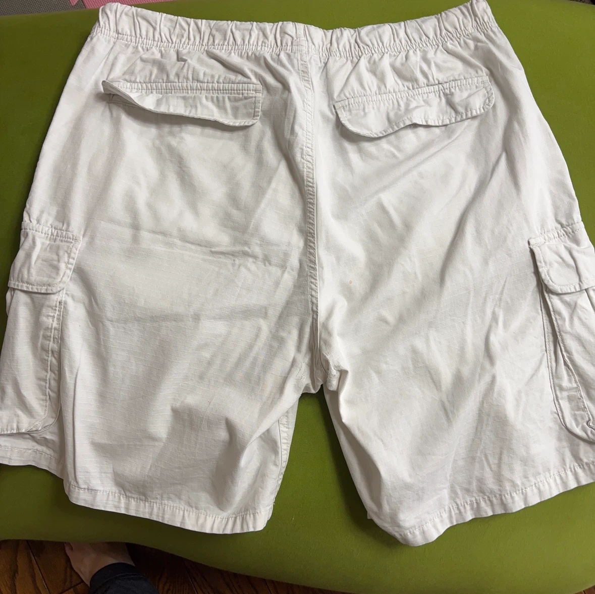 H&Mカーゴショートパンツ 白 XLサイズの写真5枚目