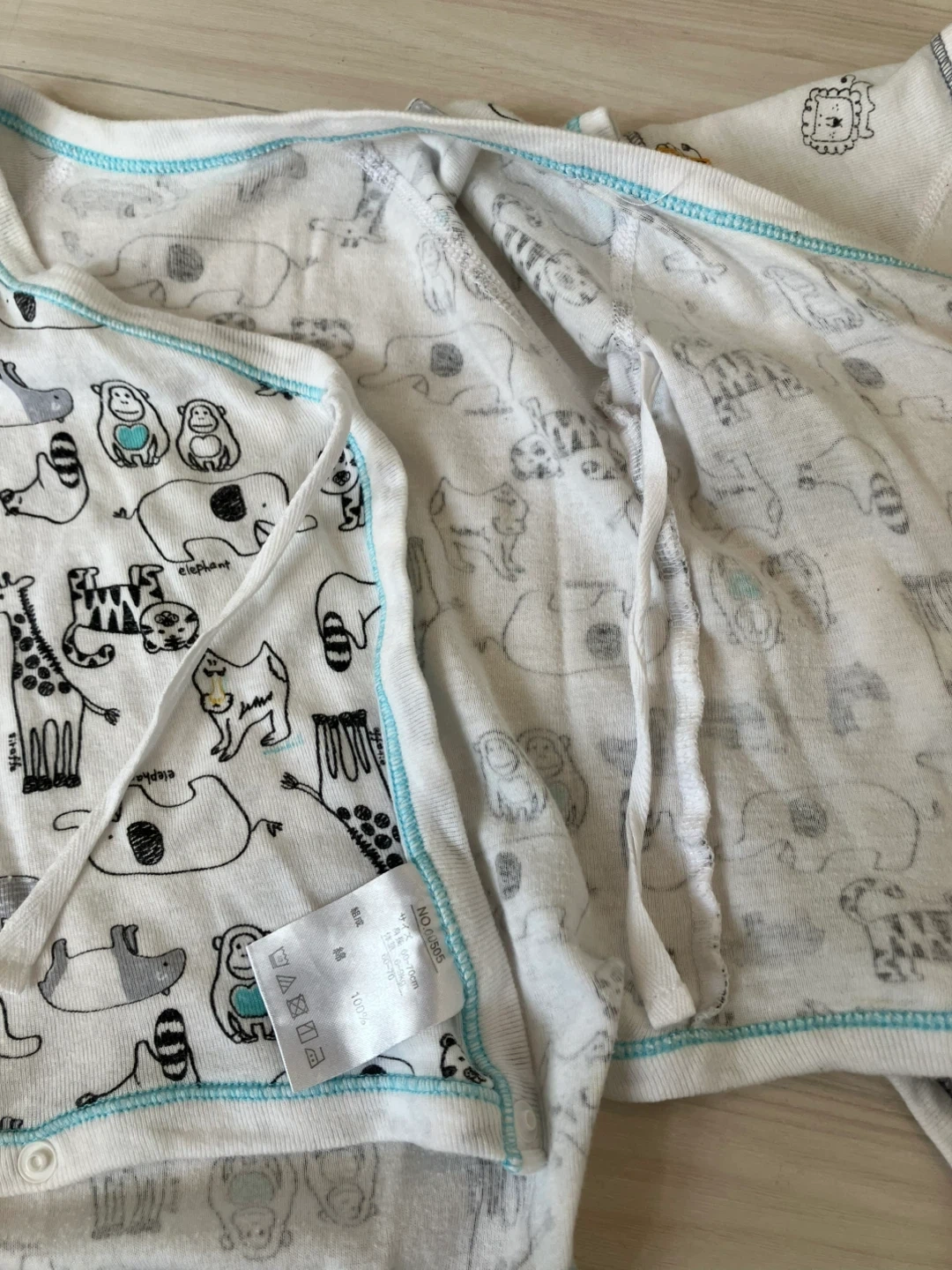 ベビー肌着 コンビ肌着 2枚セット 60-70cmの写真3枚目