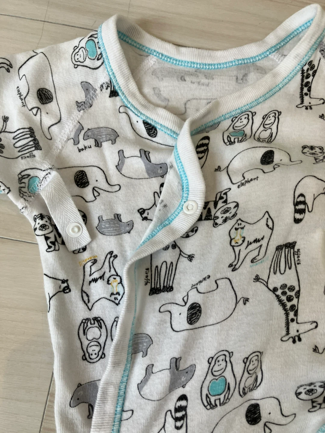 ベビー肌着 コンビ肌着 2枚セット 60-70cmの写真4枚目