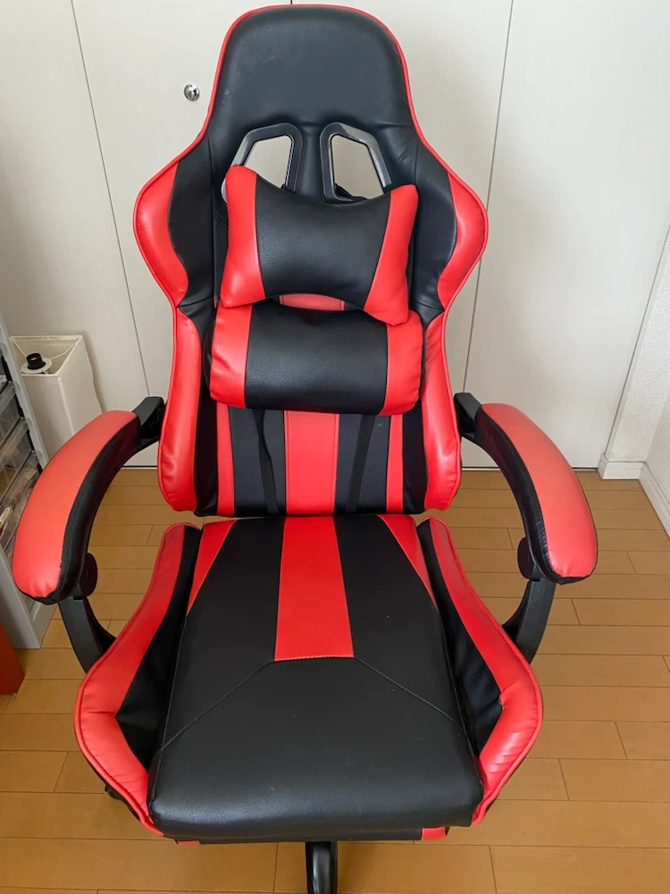 ゲーミングチェア 赤黒