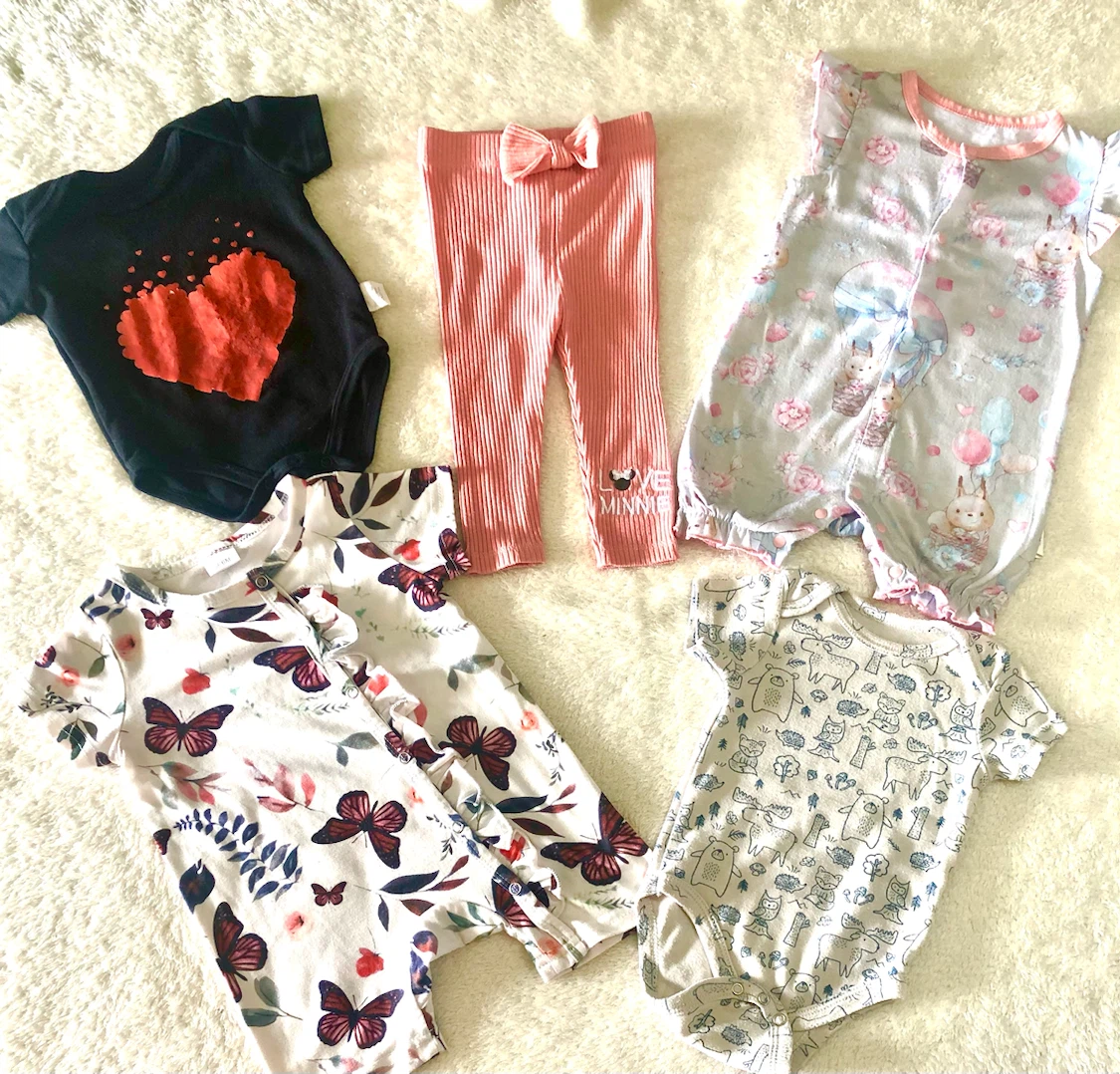 👶✨DISNEY 子供服5点セット（サイズ：生後3～6ヶ月、女の子用🌟✨
