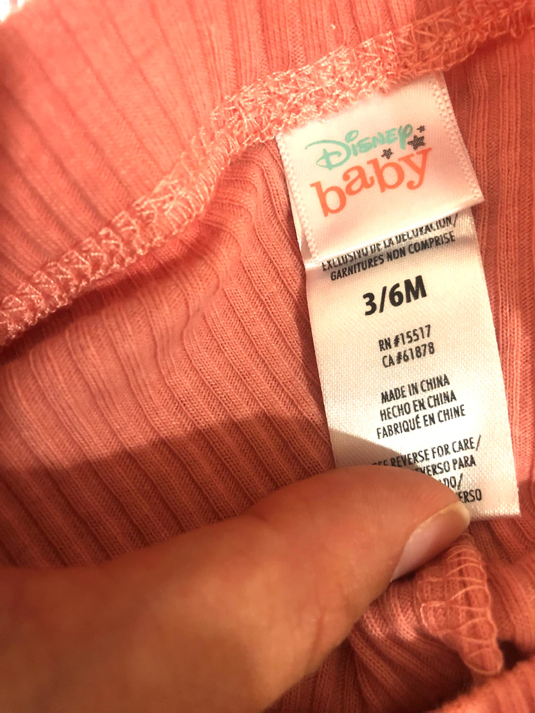 👶✨DISNEY 子供服5点セット（サイズ：生後3～6ヶ月、女の子用🌟✨の写真9枚目