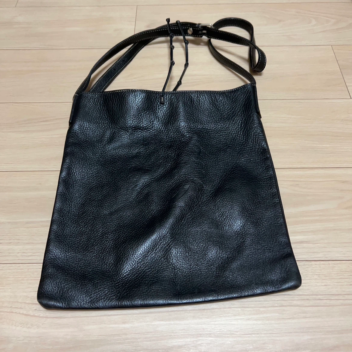 本革 ショルダーバッグ ブラック