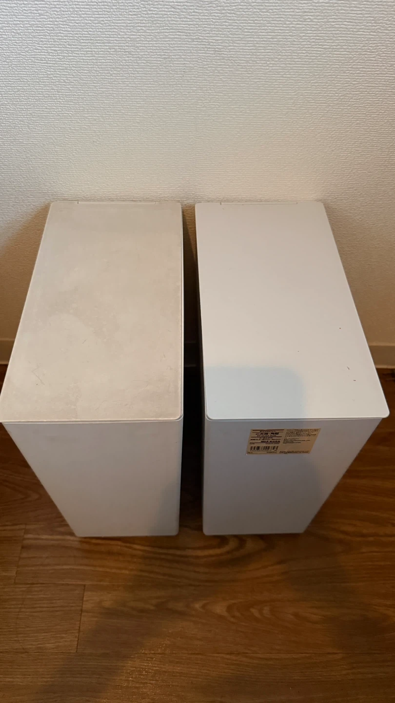 無印良品 キャスター付きごみ箱 角型 大 2個セットの写真2枚目