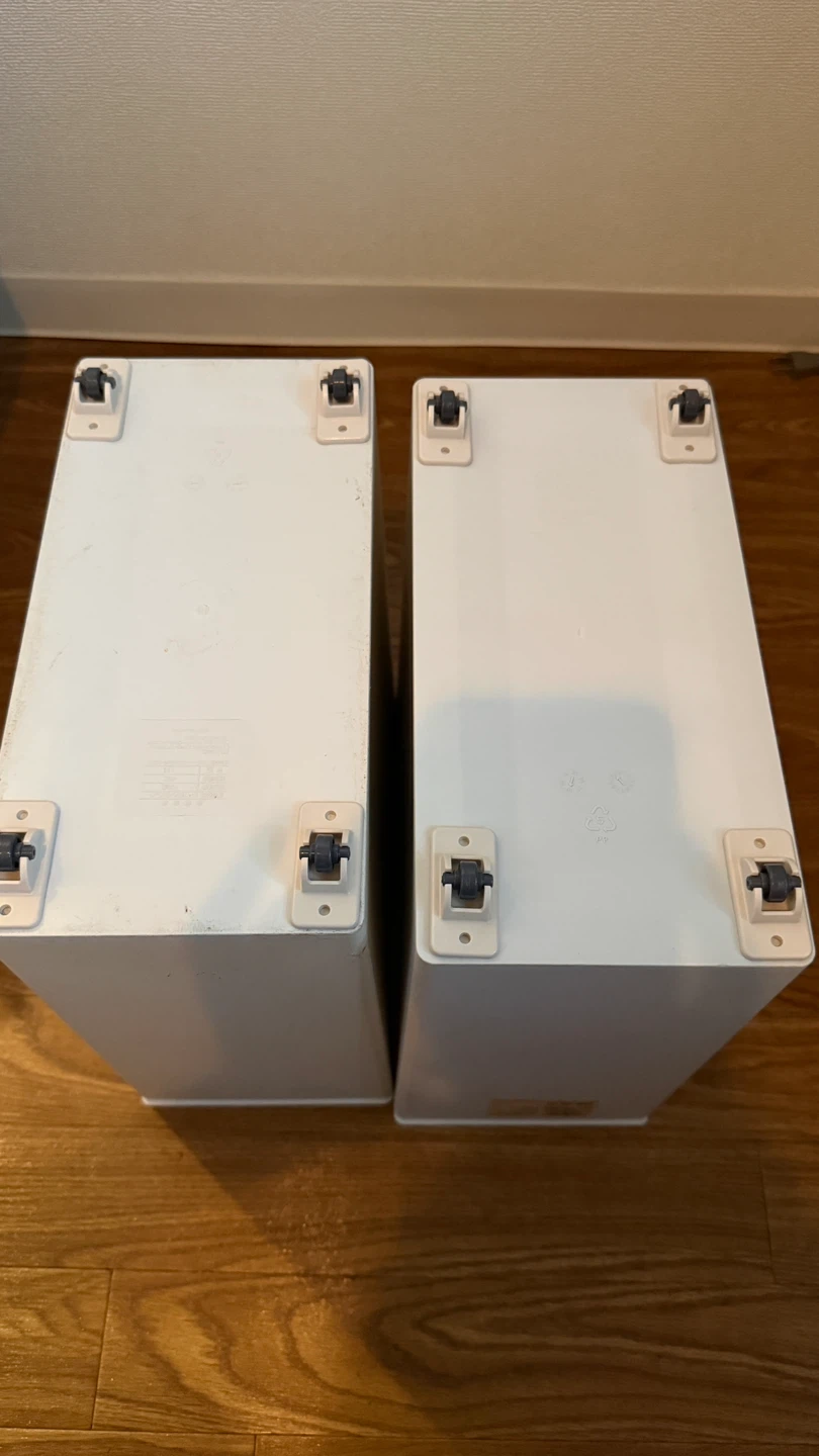 無印良品 キャスター付きごみ箱 角型 大 2個セットの写真3枚目