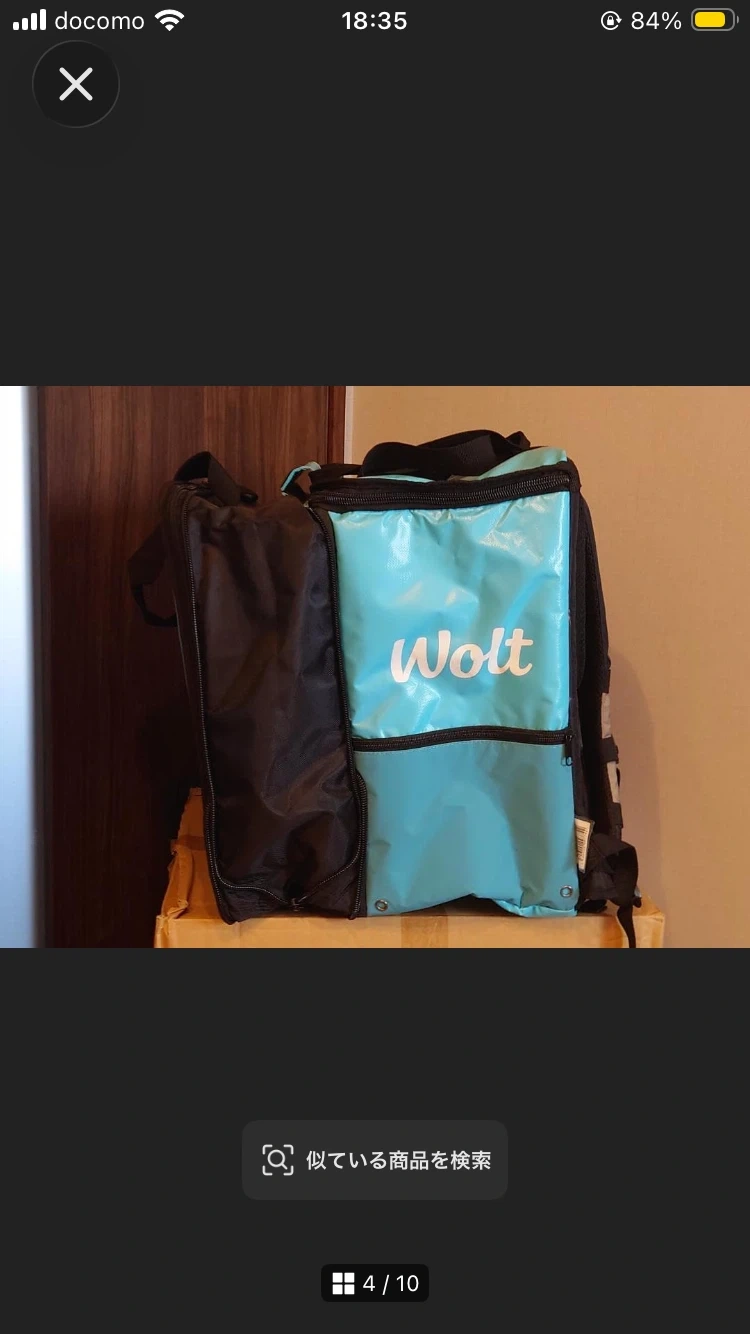 Wolt 配達用リュック 保冷バッグの写真4枚目
